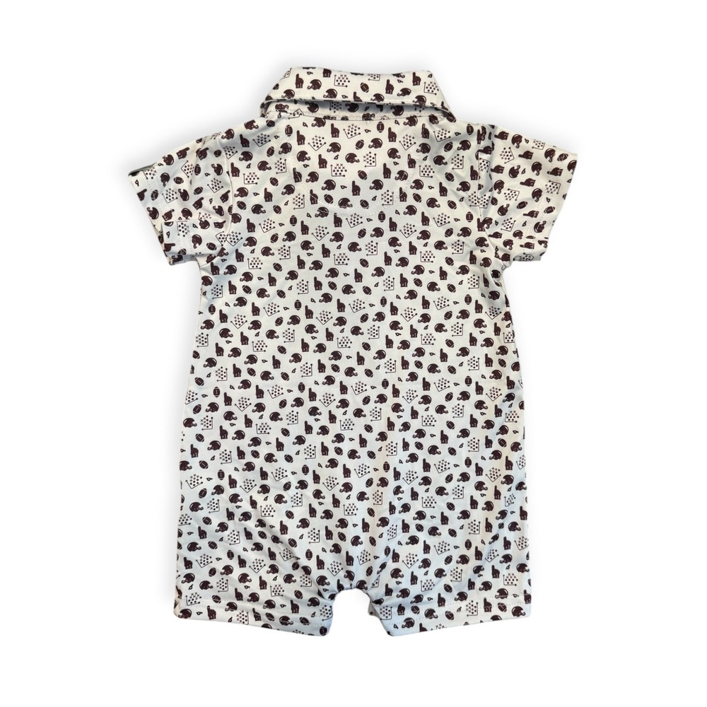 Garb Arizona State Sun Devils ASU Football Print Romper Baby 0-3M - Picture 2 of 6